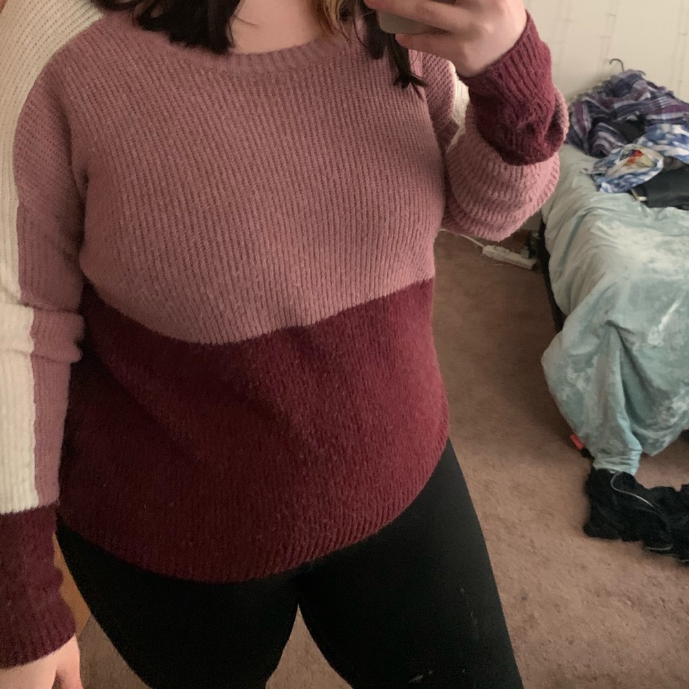 pink sweater
